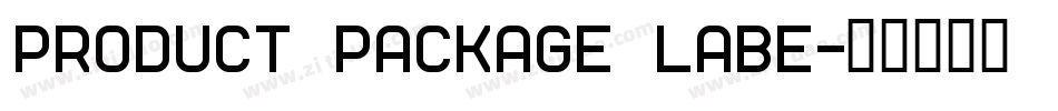 Product Package Labe字体转换
